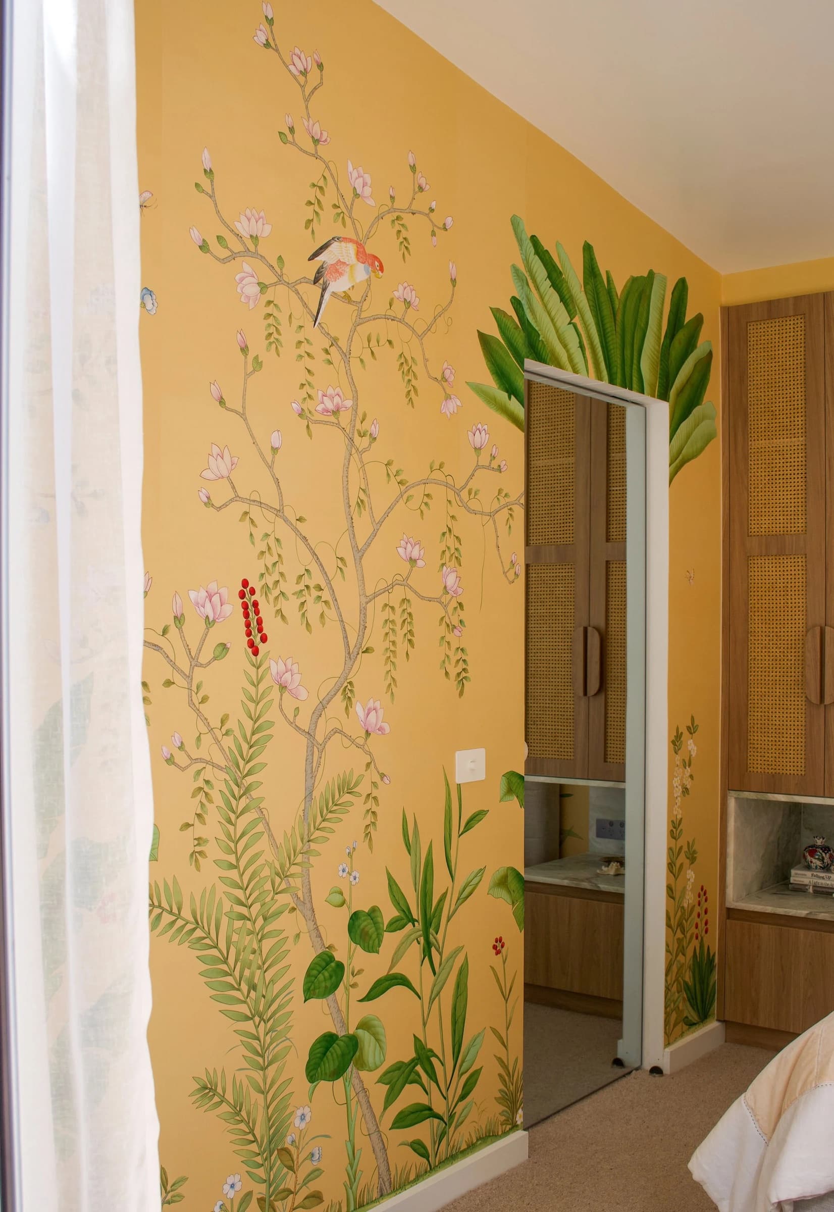 Hand-Painted Birds & Blossom